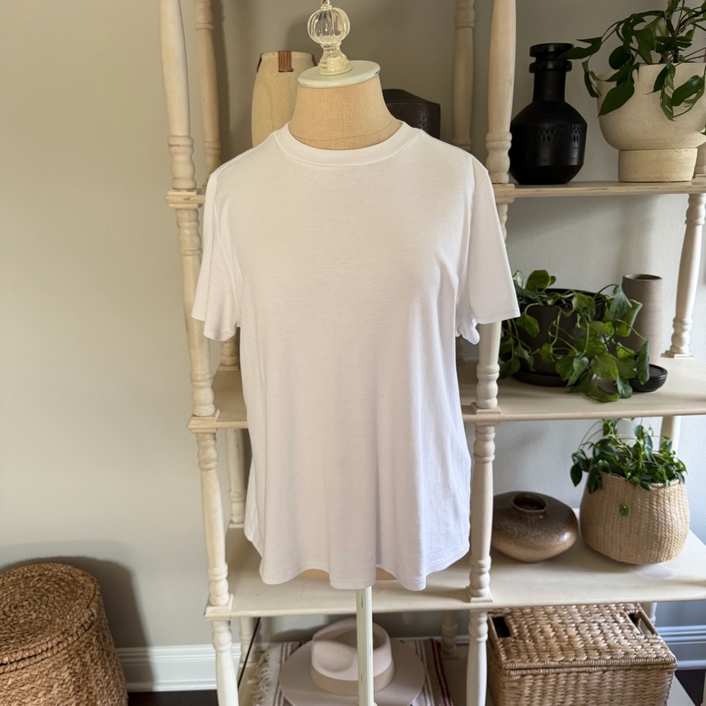 Eileen Fisher Organic Pima Cotton Interlock Tee